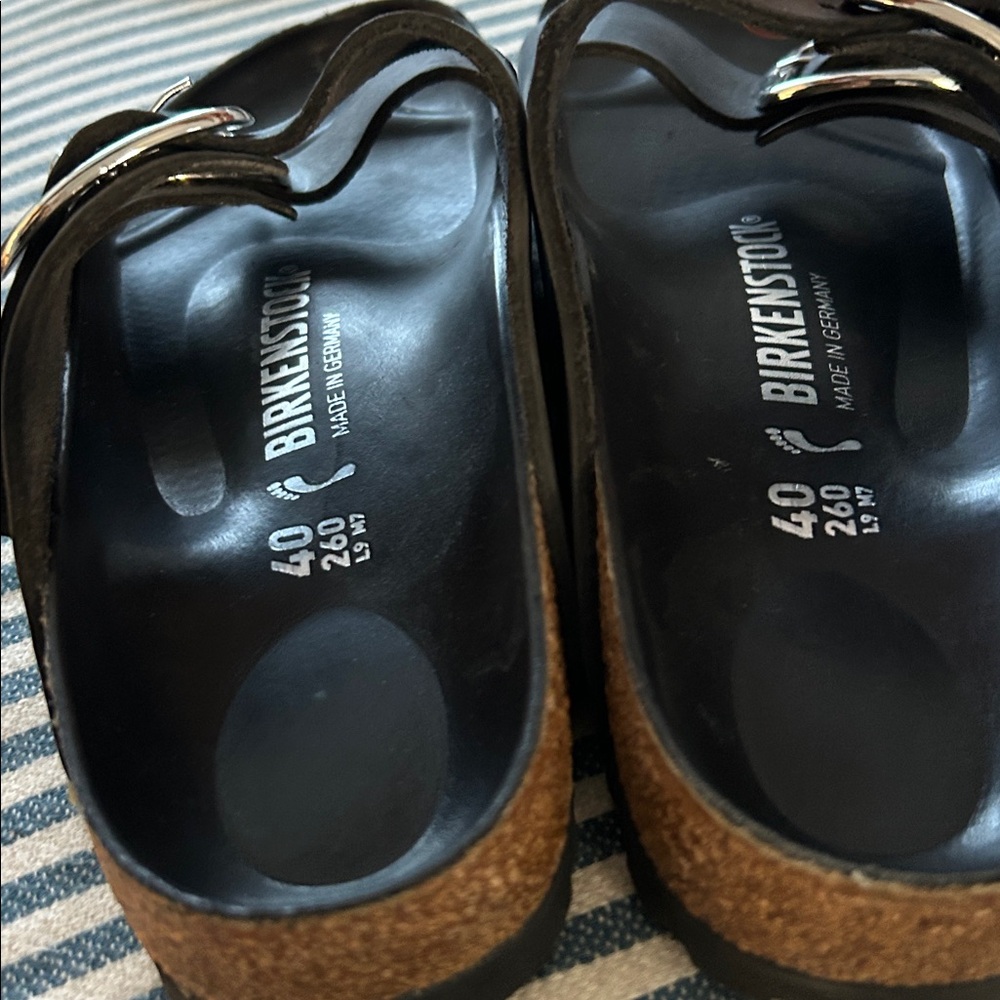Birkenstock Big Buckle Oiled Leather Black - Picture 3 of 4